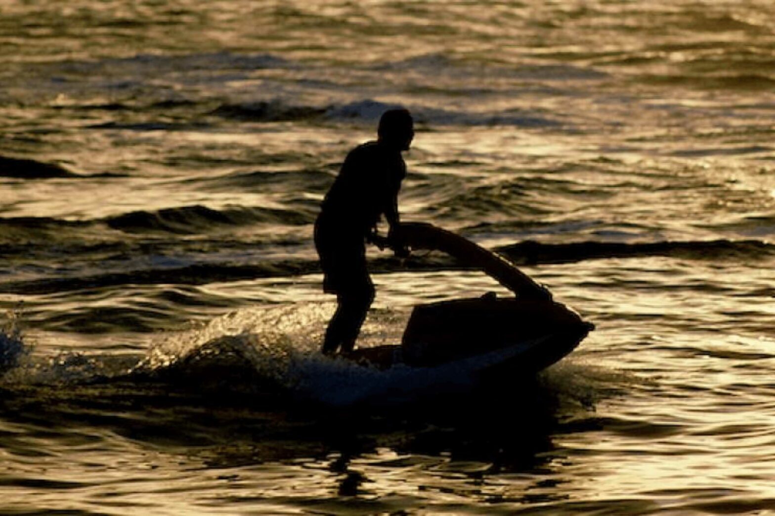 man enjoying a key west jet ski rental