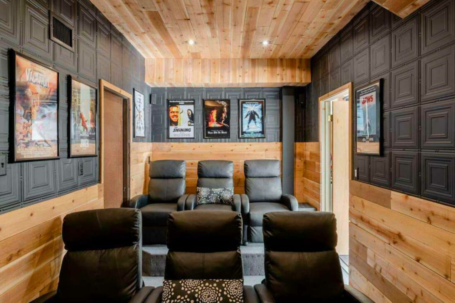 one of our vacation homes with movie theaters