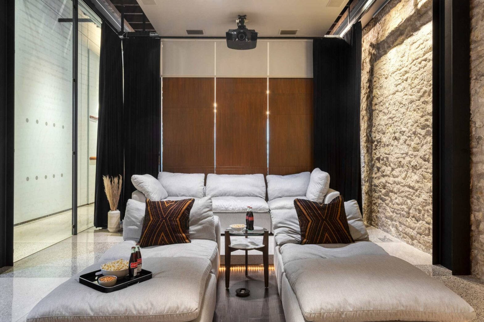 airbnb with a private movie theater